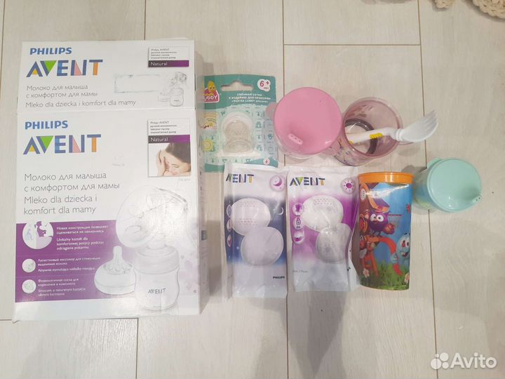 Молокоотсос avent + набор