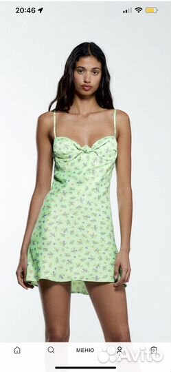 Платье zara новое xs/s