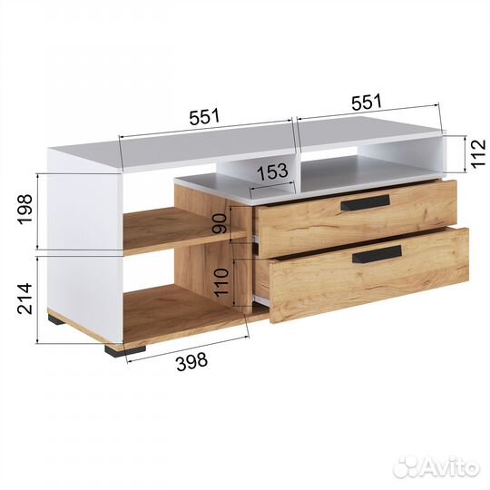 Тумба под тв твм-7 новинка В наличии