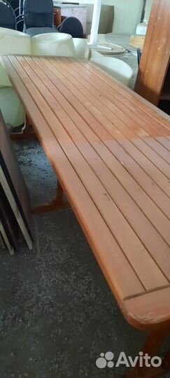Стол деревянный Б/У (250*75*80)