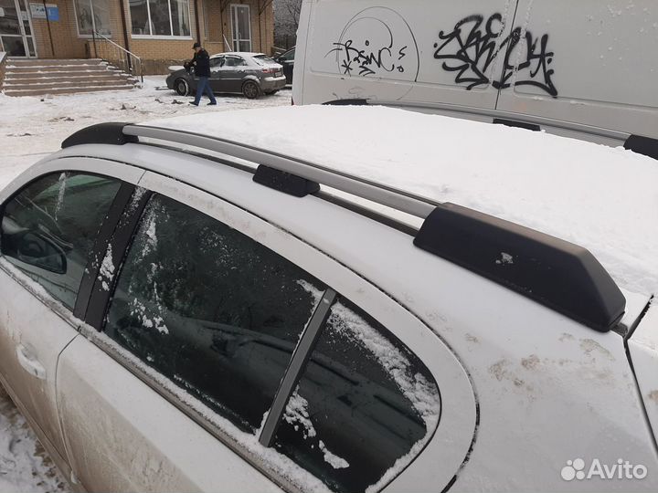 Рейлинги на крышу Опель Астра Н, апс серые