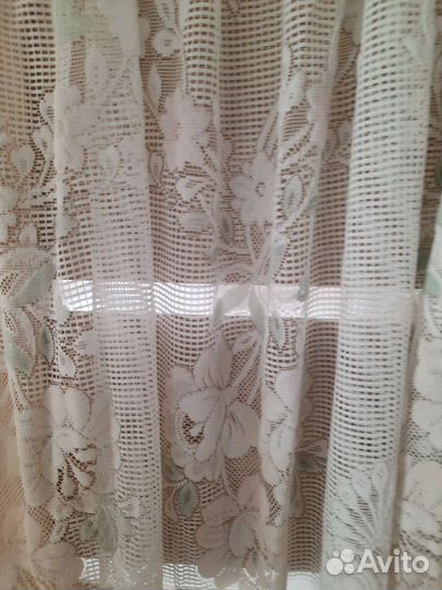 Тюль с набивным рисунком