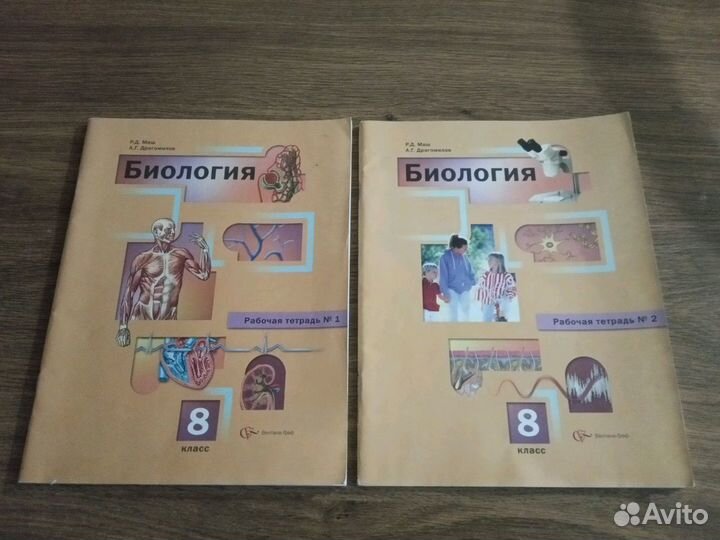 Рабочие тетради по биологии 8 класс