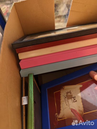 Коробка рамок для фото разных размеров