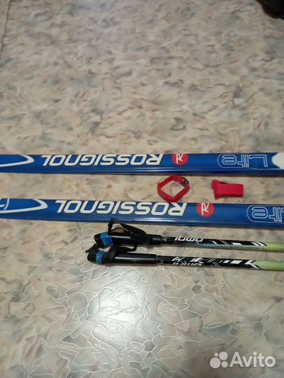 Лыжный комплект лыжи + ботинки + палки