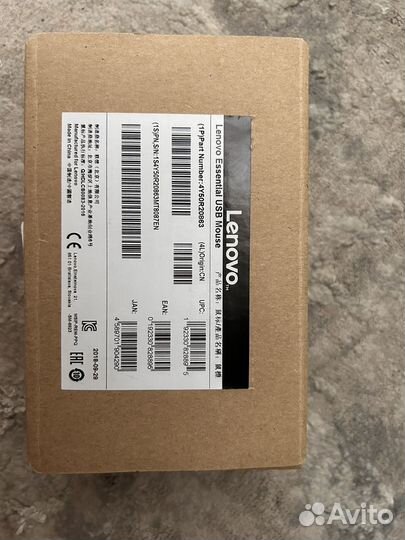 Мышь проводная lenovo essential