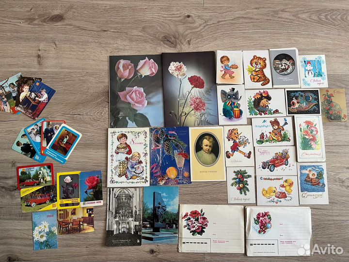 Открытки, календарики, конверты СССР