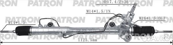 Рейка рулевая mazda 6 1,8-2,3 2,0DI 02- PSG3059