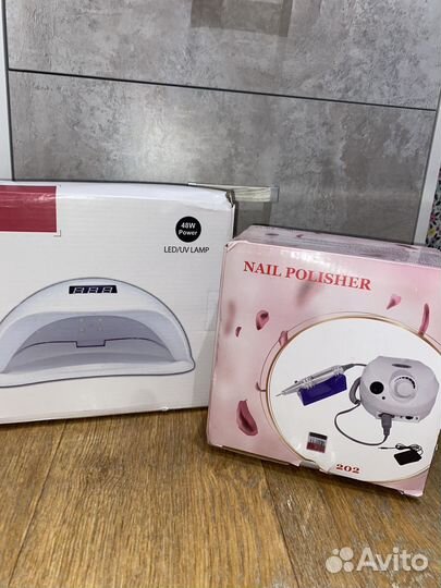 Лампа для ногтей, фрезер