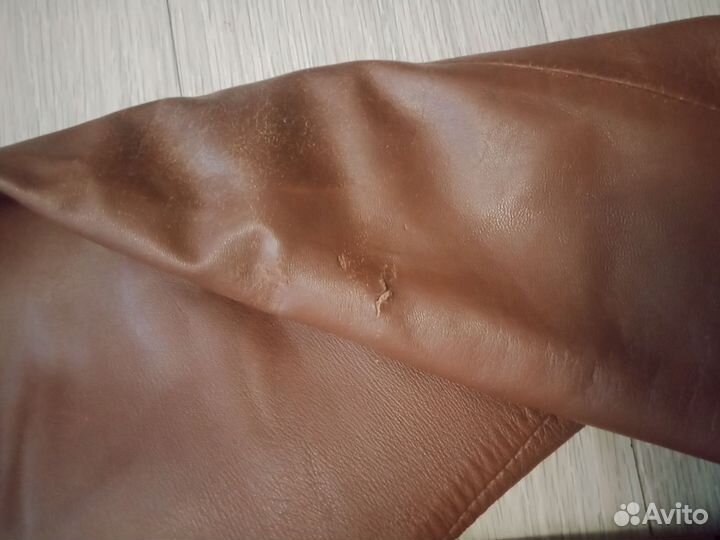 Кожаный плащ мужской длинный