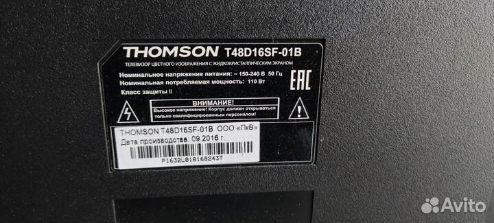Телевизор thomson T48D16SF-01B