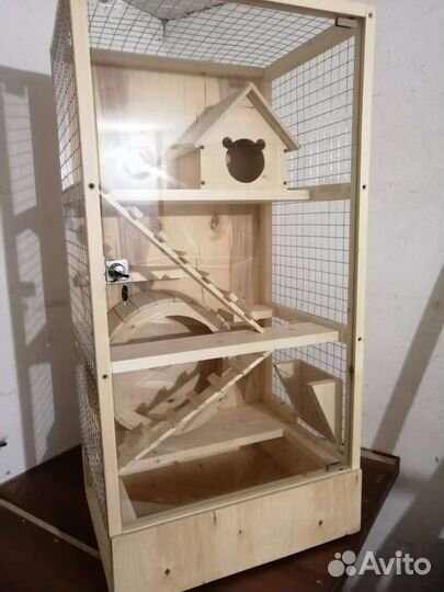 Клетка для шиншилл, белок дегу, крыс и грызунов