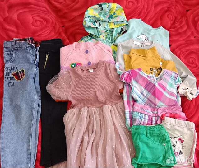 Пакет вещей на девочку 104р