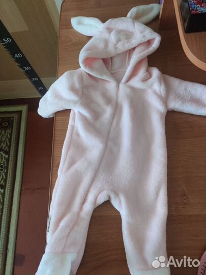 Плюшевый комбинезон для девочки 62 размер
