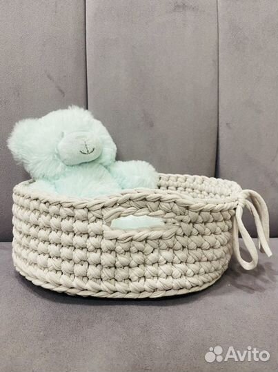 Корзинки из трикотажной пряжи