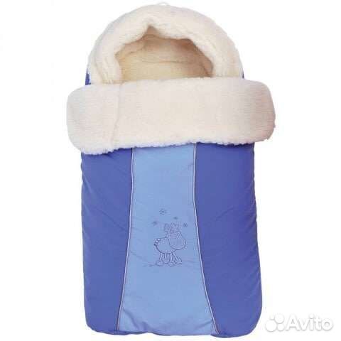 Конверт зимний на овчине новый