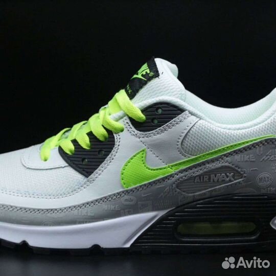 Кроссовки Nike Air Max 90 White Hot Lime