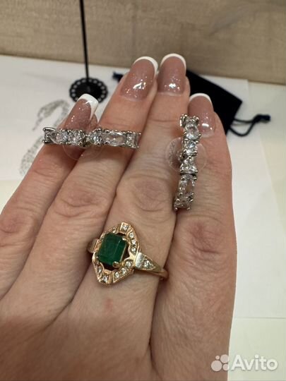 Серьги-каффы Swarovski Tennis