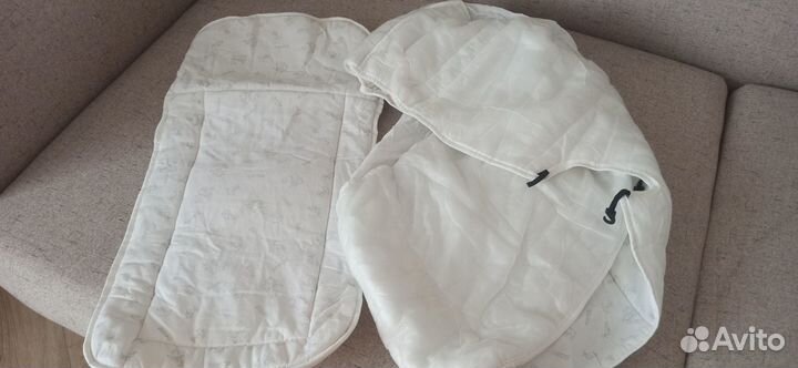 Коляска 2 в 1, люлька и прогулочный блок