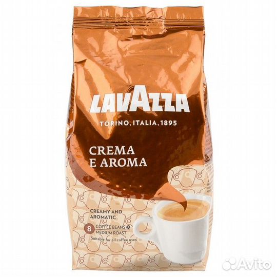 Lavazza Crema Aroma кофе в зернах 1 кг - оригинал