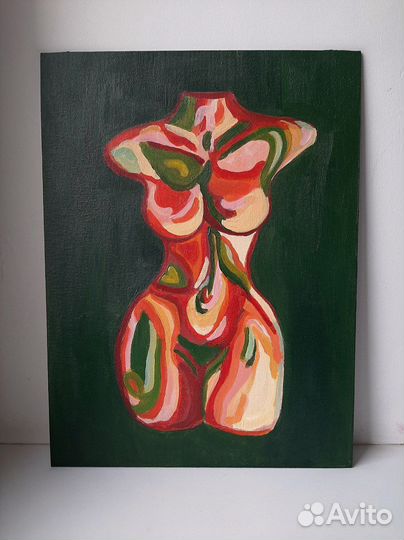 Картина акрилом на холсте