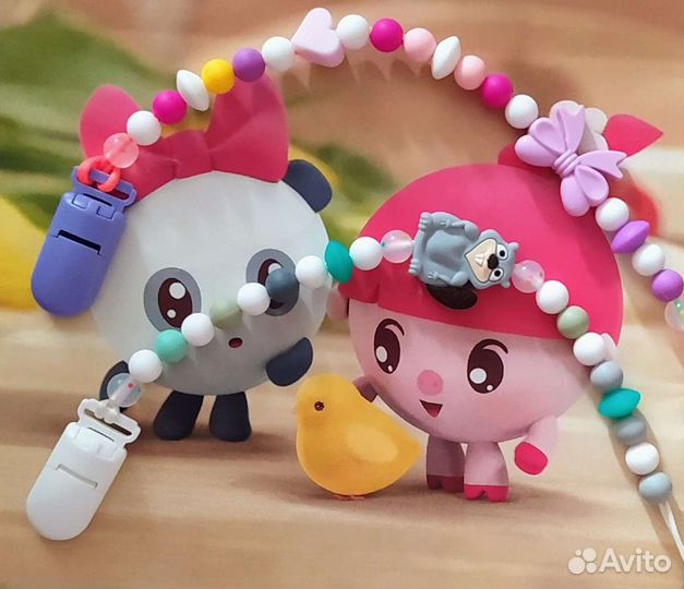 Силиконовые держатели для пустышки