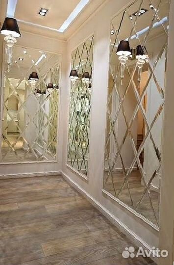 Зеркальное панно на стену