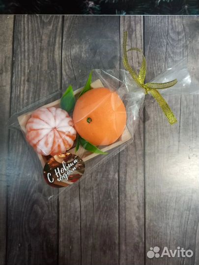 Мандарин мыло ручной работы