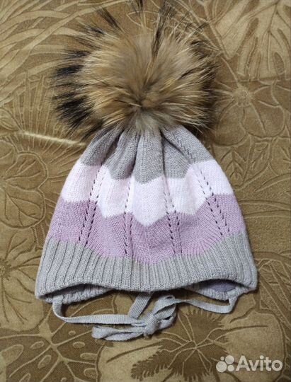 Шапки зимние для девочки 48-50