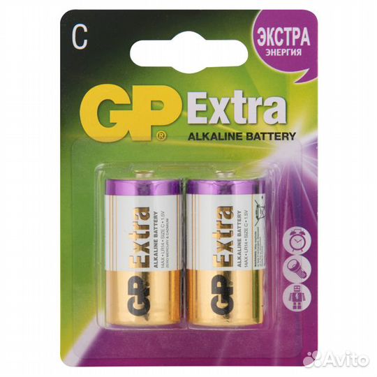 Батарейка GP extra C 2шт