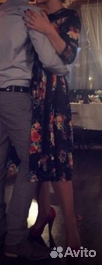 Платье вечернее миди а-силуэта, pin-up