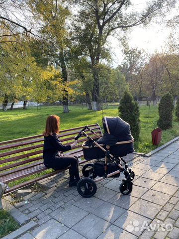 Коляска 2 в 1lukxmom