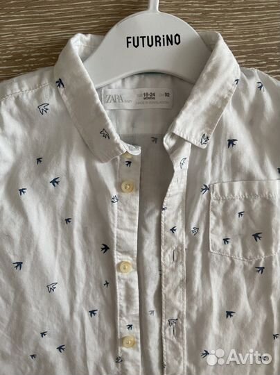 Рубашка zara для мальчика 92