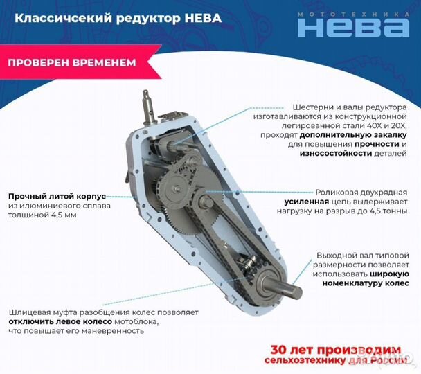 Мотоблок Нева мб23 ZS 9 лс с гарантией 3 года