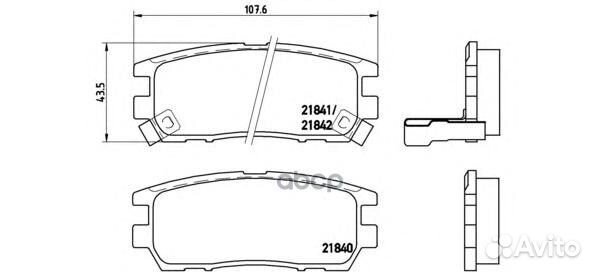 Колодки тормозные mitsubishi pajero I/pajero II