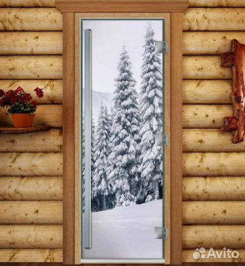 Дверь для сауны стеклянная