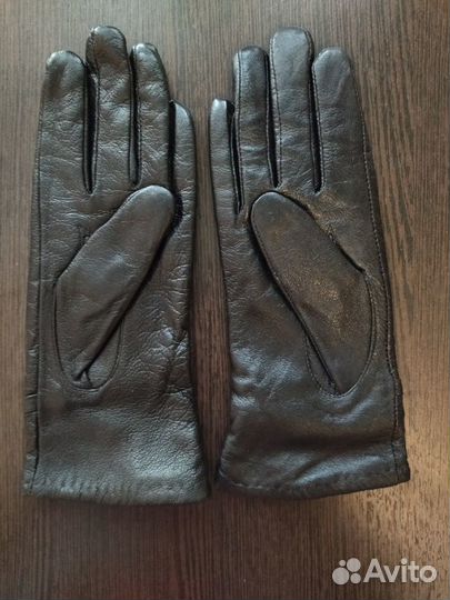 Перчатки женские кожаные новые