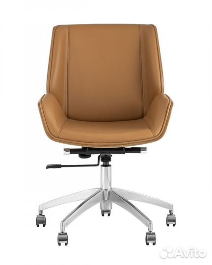 Кресло офисное TopChairs Crown коричневое