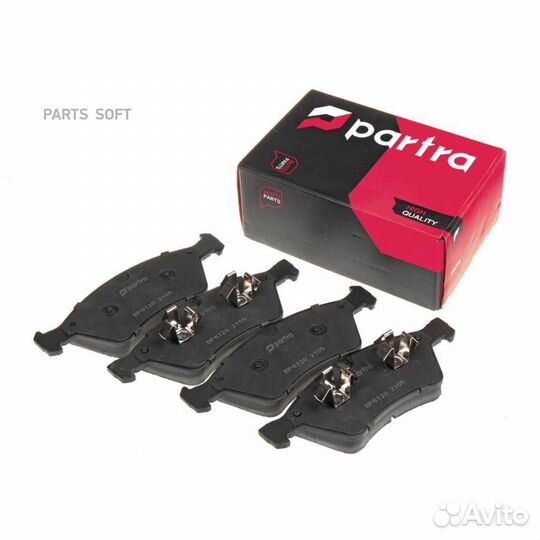 Partra BP6120 Колодки тормозные дисковые перед пра
