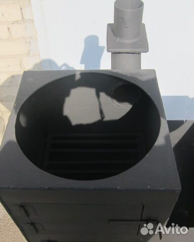 Мангал с печью под казан