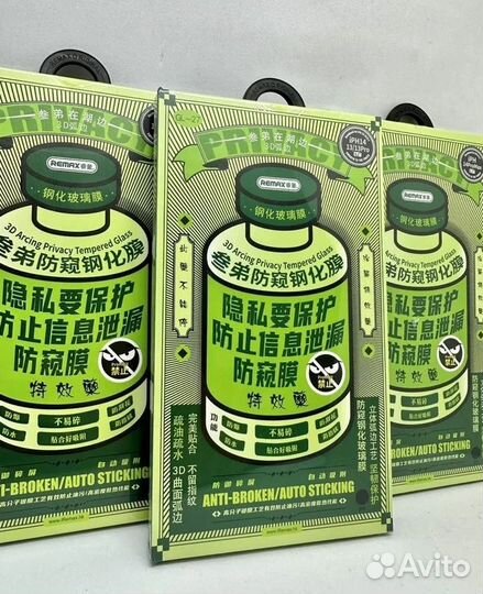 Защитное стекло iPhone 15 pro max Антишпион