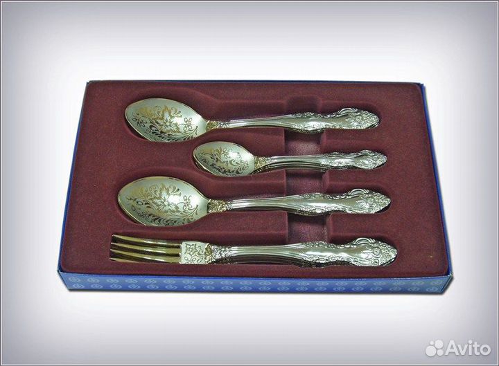 Новые наборы ложек вилок ножей из нерж. ст. Россия
