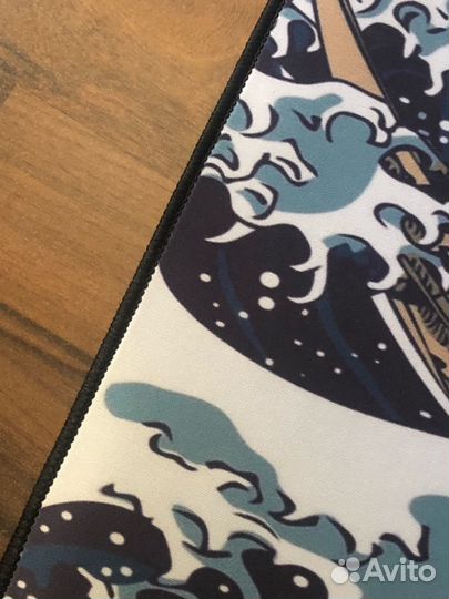 Большой коврик для мыши большая волна в канагаве
