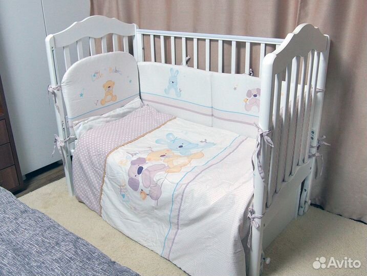 Кроватка детская Гандылян Анастасия+бортики+матрас