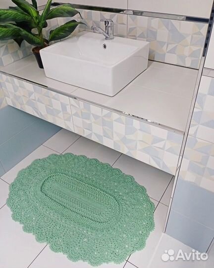 Вязаный ковер