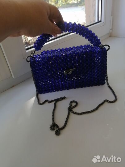 Сумка из акриловых бусин