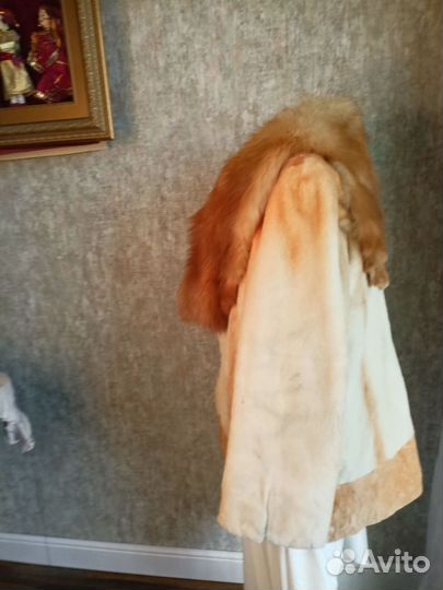 Шуба стриженый кролик