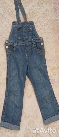 Джинсы комбинезон для девочки 104