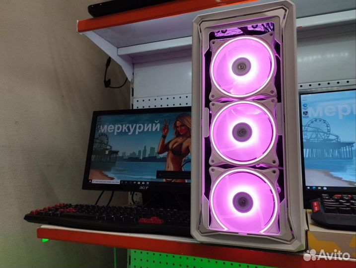 Игровой компьютер с монитором i5-10400 GTX SSD