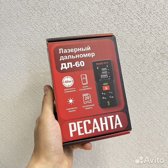 Лазерный дальномер ресанта дл-60 60м